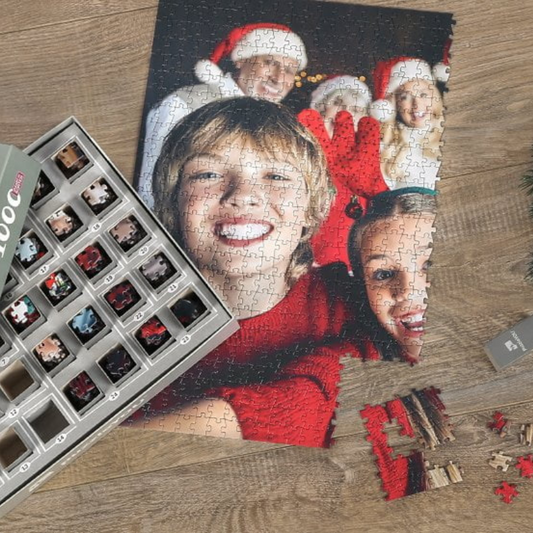 Personlig Adventskalender Puzzle med 1000 Brikker